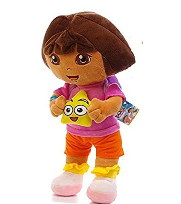 Dora the Explorer Plush 9.8 Inch / 25cm Dora Star Doll Stuffed Animals Figure Soft Anime Collection Toy