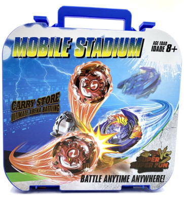 Beyblade Mobile Portable Stadium With 8 Beyblades