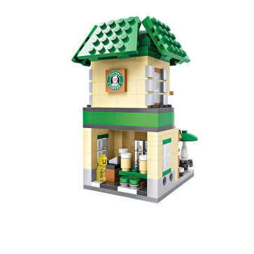 Coffee Shop Brick Building Kit