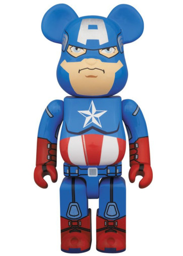400% Medicom Bearbrick Captain America Doll