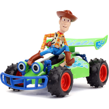 Disney Pixar Toy Story 4 Turbo Buggy W/ Woody Radio Control Vehicle, 2.4 Ghz, 1: 24