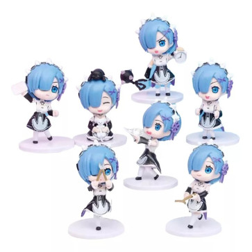 Re:Zero Starting Life In Another World Rem 7pc Figure Set