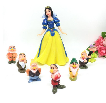 Snow White and the 7 Dwarves 8pc Figures Set
