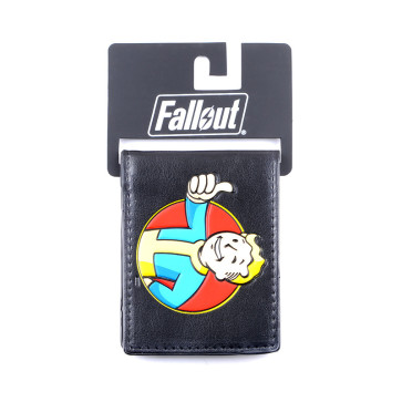 Bethesda Fallout Vault Boy Black ID & Card Bi-Fold Wallet