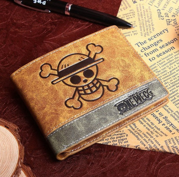 One Piece Skull Leather Wallet