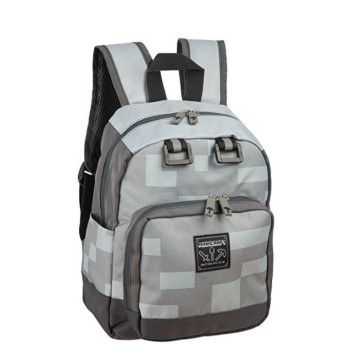 Minecraft Miner Kids School Backpack Grey