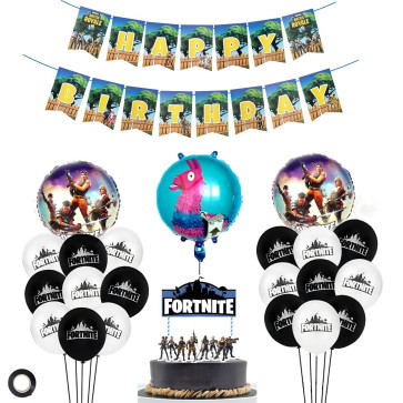 Fortnite Birthday Party Decoration Mega Pack Theme