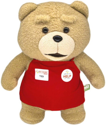 Teddy Bear in Red Apron Stuffed Plush