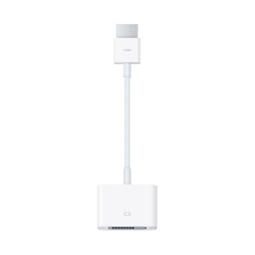 Apple - Video adapter - F 24 pin digital DVI to M 19 pin HDMI Type A