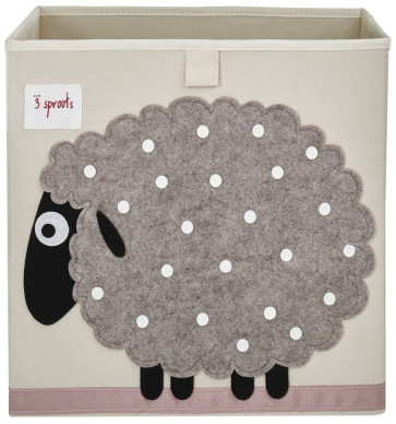 3 Sprouts Canvas Storage Box Sheep
