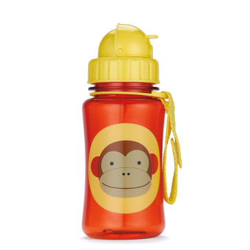 Skip Hop Zoo Little Kid Straw Bottle Monkey