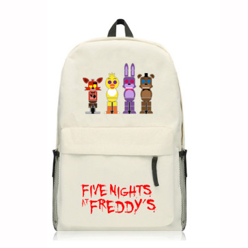 Five Nights At Freddy's White Backpack