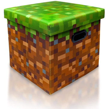 Minecraft Grass Block Storage Cube Organizer