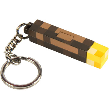 Jinx Minecraft 3D Light-Up Torch Key Chain
