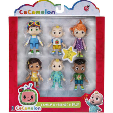 Cocomelon Friends & Family 6 Figure Pack - 3 Inch Character Toys