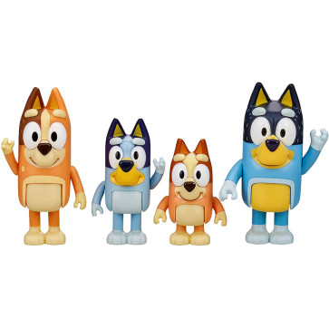 Bluey and Friends 4 Pack Figures