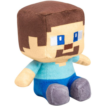 JINX Minecraft Mini Crafter Steve Plush Stuffed Toy, 4.5 Inches, 12cm