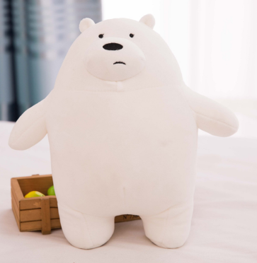 We Bare Bears Standing Ice Bear Stuffed Animal Plush 12"