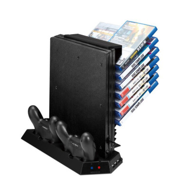 PS4 Pro Organizer, Fan With Charging Station And Game Holders