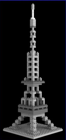 Loz Nano Block Architecture Series Paris Eiffel Tower