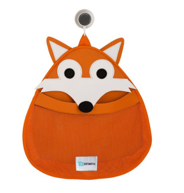 3 Sprouts Cute Animal Fox Bath Storage Bag for Kids