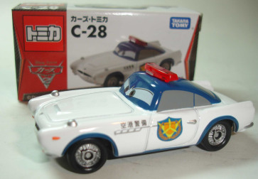 Tomy Tomica Disney Cars Finn McMissile Airport Guard Type C-28