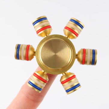 Ysiop Spinner of Hand Fidget,DIY Brass Twiddle Spinner Toy with Stainless R188 Bearing