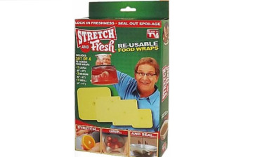Stretch and Fresh Re-usable Food Wraps As Seen On TV Kitchen