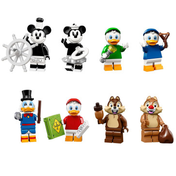 Disney Classic Mickey Mouse Brick Minifigure Set 8 Pcs