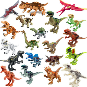Dinosaurs Jurassic Brick Minifigure Custom Set 20 Pcs