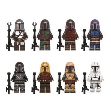 Star Wars The Mandalorian Brick Minifigure Set 8 Pcs
