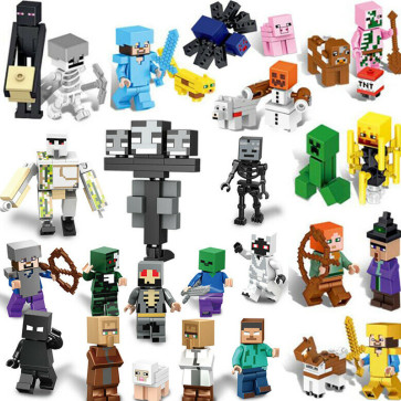 Minecraft Brick Minifigure Custom Set 29 Pcs