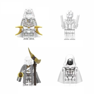 Moon Knight Marvel Brick Minifigure Custom Set 4 Pcs