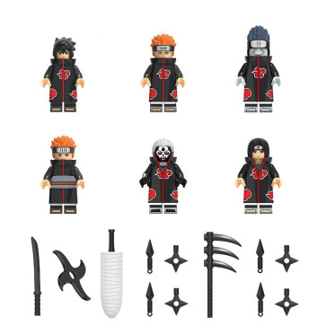 Naruto Akatsuki Brick Minifigure Custom Set 8 Pcs