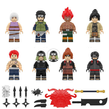 Third Hokage Hiruzen Sarutobi Asuma Sarutobi And Villians From Naruto Brick Minifigure Custom Set 8 Pcs
