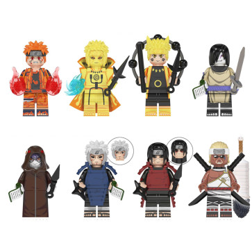 Naruto Sage Mode Brick Minifigure Set 8 Pcs