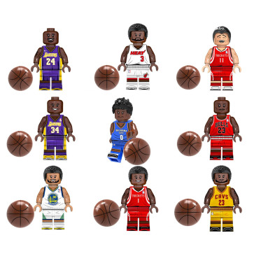 NBA Star Brick Minifigure Custom Set 9 Pcs