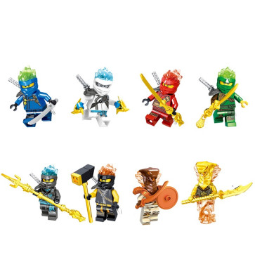 Ninjago Armor Brick Minifigure Custom Set 8 Pcs