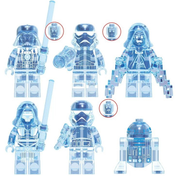 Star Wars Holographic Brick Minifigure Custom Set 6 Pcs