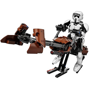 Scout Trooper And Speeder Bike Star Wars 75532 Brick Buildable Figure