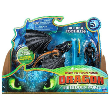 Dreamworks Dragons Toothless And Hiccup Figure
