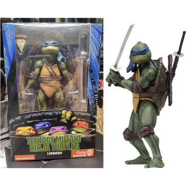 NECA 1990 Movie TMNT Teenage Mutant Ninja Turtles Action Leonardo Figure
