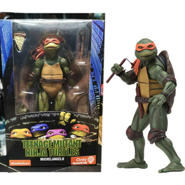 NECA 1990 Movie TMNT Teenage Mutant Ninja Turtles Action Michelangelo Figure