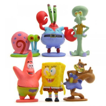 Spongebob Squarepants 6pc Figure Set