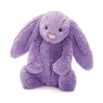 Jellycat Bashful Lilac Bunny Stuffed Animal Medium 12 inches