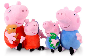Peppa Pig Plush Family Collection 4 Total Plush Toys
