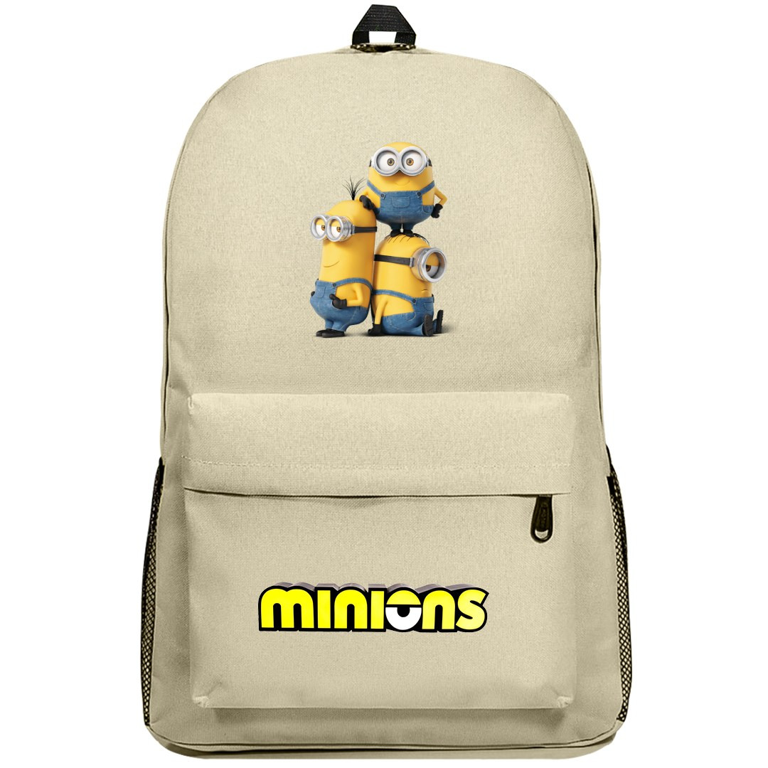 Minions Backpack SuperPack - Stuart Kevin And Bob Smiling