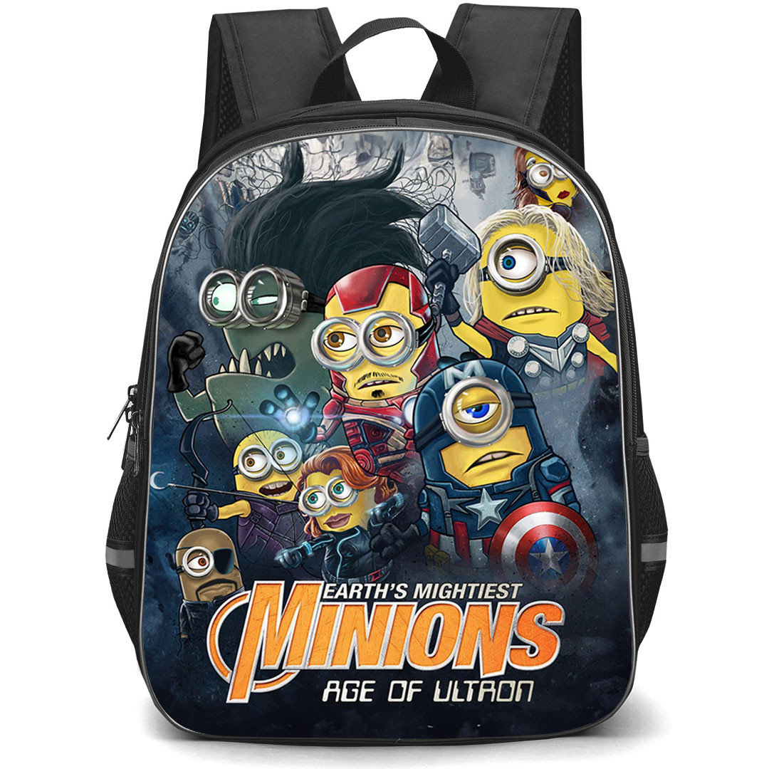 Minions Backpack StudentPack - Age Of Ultron Minions Cartoon Art