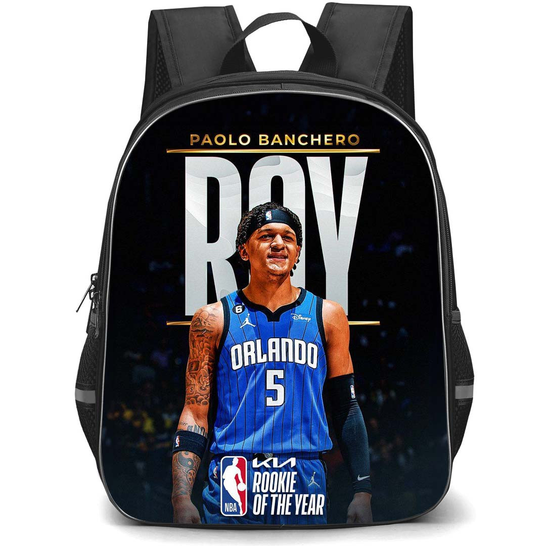 NBA Paolo Banchero Backpack StudentPack - Paolo Banchero Orlando Magic 5 Rookie Of The Year Poster