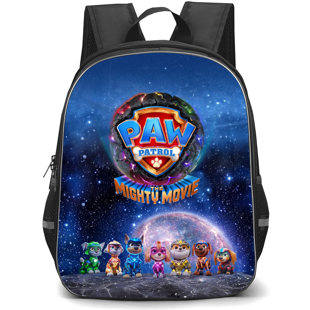 Paw Patrol The Mighty Movie Backpack StudentPack - The Mighty Movie Characters In Space